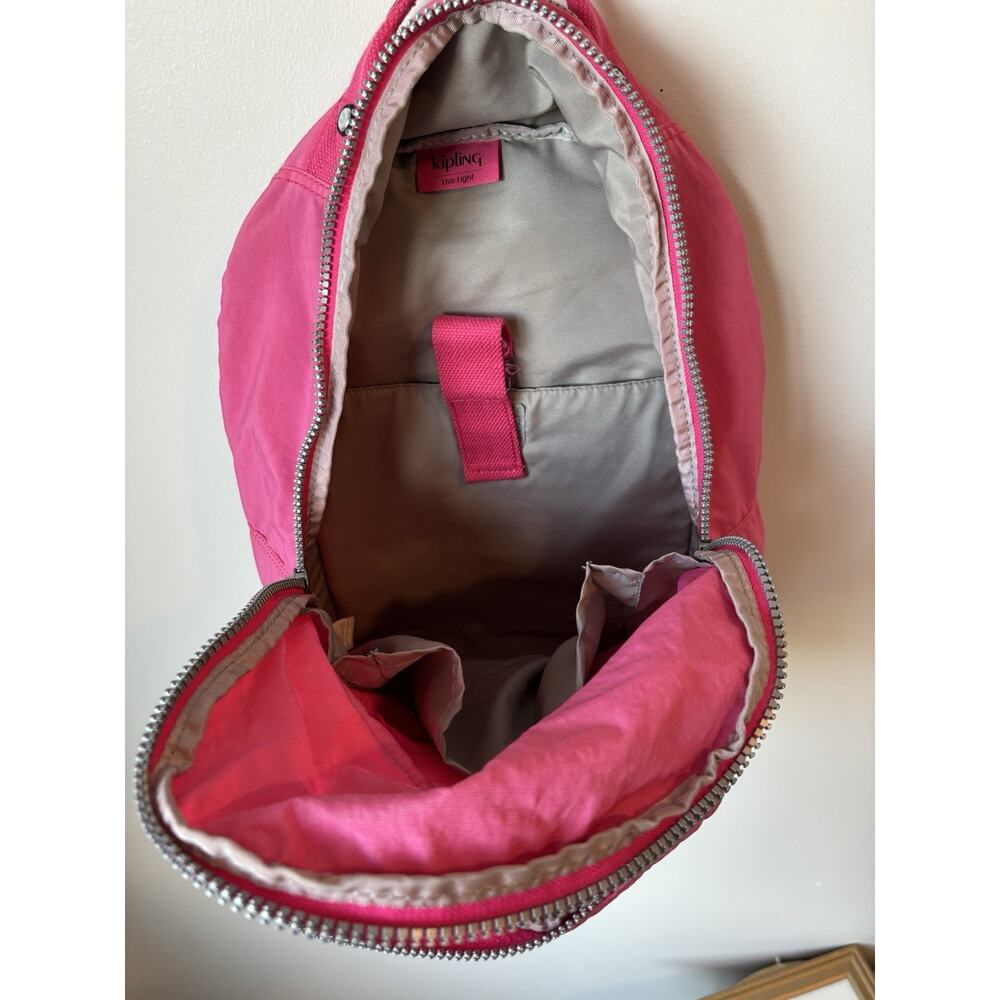 Kipling Hot Pink Backpack - Picture 6 of 10